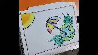 ozone day poster / world ozone day drawing / ozone day drawing step by step ||