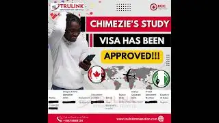 CHIMEZIE'S STUDY VISA HAS BEEN APPROVED