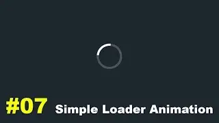 Pure CSS Simple Loader Animation Effect 07