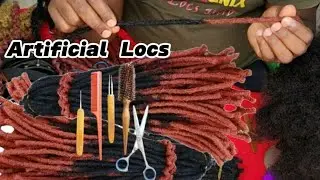 Beginners / Simple Ombre Artificial Locs / How to make #dreadlocks