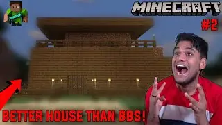 BeastBoyShub Se Accha Ghar Bana Liya Maine | MINECRAFT PART-2 | HIDDDN GAMER