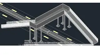 AutoCAD 3D Foot Over Bridge Modeling & Rendering Tutorial