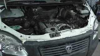 UazTech: Installation of OM606.962, 3L, TURBO, on a GAZelle