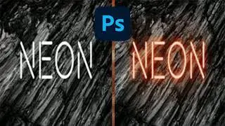 come creare un testo neon con Photoshop | tutorial