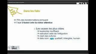 Webinaire TAB : réussir l'intégration des équipes et des moyens après une acquisition