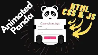 Animated Panda Form UI - HTML - CSS - JS 