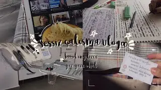 sessiz çalışma vlog | kargo açılımı ,yüz yüze dersler
