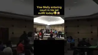 YNW Melly enters court in his prison uniform!🚨#shorts