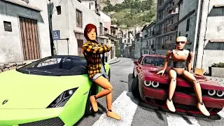 Dummy Vs Gold Digger? | BeamNG.Drive Animation