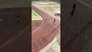 200m race time trials || drone shot