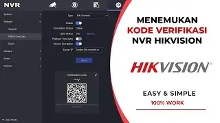 Cara Menemukan Kode Verifikasi NVR Hikvision