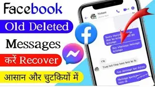 How to recover deleted facebook messages 2022 | FB chat