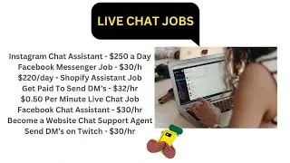 LIVE CHAT JOBS | EARN ONLINE | CUSTOMER CHAT SUPORT JOBS