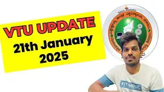 VTU Update Today 21st jan 2025
