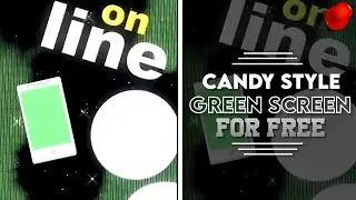 +50 Free candy style green screens for editors!