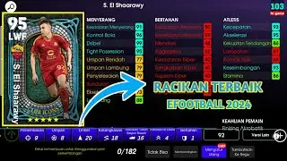 Racik S. El Shaarawy Terbaru Max Level Rating Efootball 2024