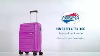 American Tourister Sunside - How to set the TSA lock code
