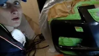 В Авто-Джазе девушки!Ремонт бампера-локально(пятном).Учебка.