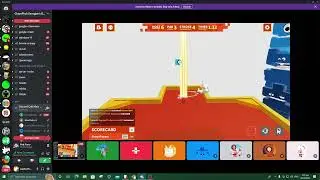 Playing Putt Party on Discord Call in Kimmy's Server.