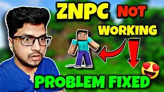 ZNPC not Working Problem Fixed | How to add NPC in Minecraft Server Aternos | Znpcs Plugin