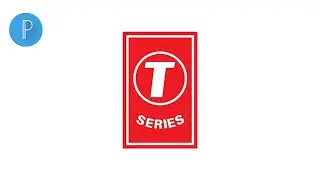T-Series Music YouTube Channel Logo Design Tutorial in Mobile PixelLab |  @tseries Logo Editing