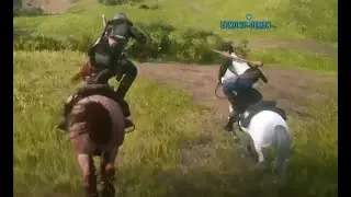 Spontaneous Synchronized Horse Swap (Red Dead Online)