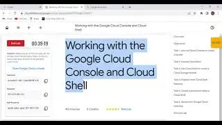 Working with the Google Cloud Console and Cloud Shell Lab |  Google Cloud Skills Boost