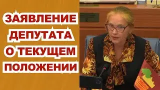 Заявление депутата о текущем положении