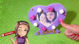 MANUALIDAD: COMO HACER UN PORTAFOTOS PARA MAMÁ