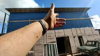 Строительство и первая польза навеса над гаражом
