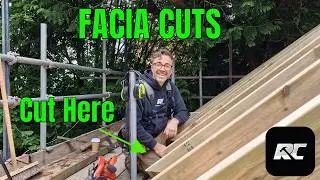 How to frame a roof, cutting the feet for facia and soffit