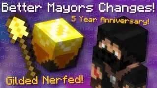 Better Mayors Changes! Gilded Nerf! 5th Anniversary Item! (Hypixel Skyblock News)