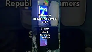 SteamOS on Steam Deck VS Windows 11 on ROG Ally Comparison!  #handheldpc #handheld #handheldgaming