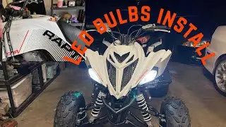 2021 raptor 700r led headlights bulb install