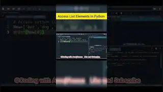 Accessing list elements in Python. 