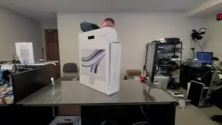 Box opening of a brand new 2024 iMac