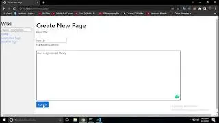 This is  My CS50w harvard wiki project