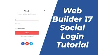 How to work with Social Login in WSYIWYG Web Builder version 17