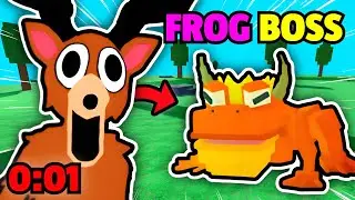 I Beat The NEW FROG BOSS In 99 Nights In The Forest!