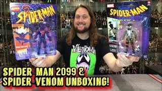 Spider-Man 2099 & Spider-Venom Marvel Legends Unboxing & Review!