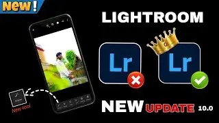 New update in lightroom 10.0.1 version || Actions tool show in lightroom || #realeditor