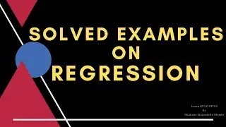 Solved Examples on Regression/Regression Analysis/Regression Coefficients/Linear Regression/Lines