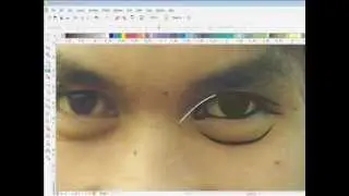 How to Drawing Eye In Vector Line Art CorelDraw