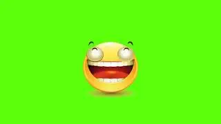 Green Screen Laughing Emoji 