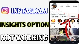 Fix Instagram Insights Option Not Working // Instagram Insights Problem