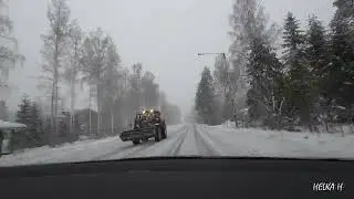 Joo, lunta tuli.