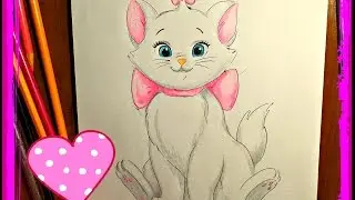 Как нарисовать котёнка АРИСТОКРАТ. How to draw kitten.