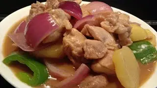 Chicken with Potato and Oyster Sauce