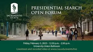 Presidential Search Open Forum