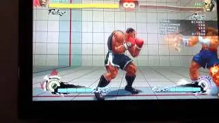 SSF4: Balrog Training (Secret Frame Sagat Combo and more)
